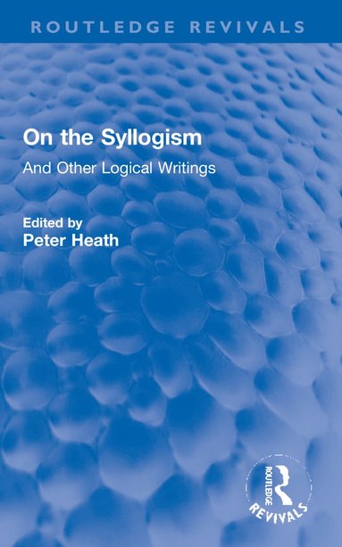 bokomslag On the Syllogism