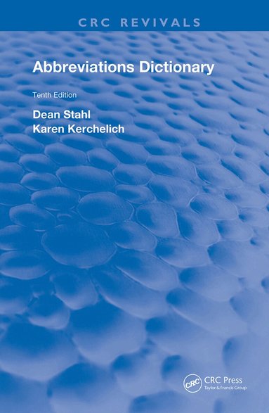 Dean A. Stahl, Karen Landen - Abbreviations Dictionary, Inbunden