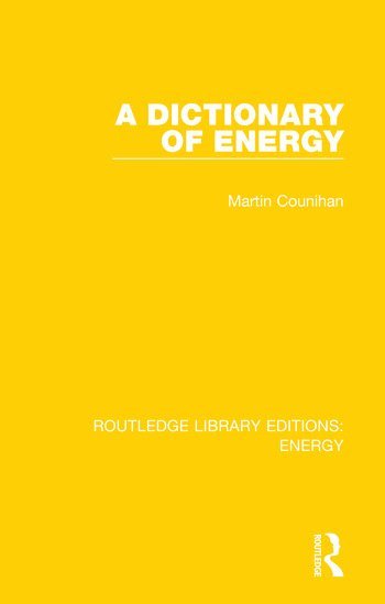 bokomslag Dictionary of Energy