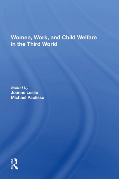 bokomslag Women's Work And Child Welfare In The Third World