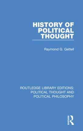 Raymond G. Gettell - History of Political Thought, Häftad