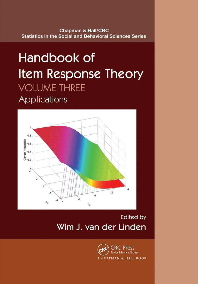 Wim J. van der Linden, University of Twente) van der Linden, Wim J. (Professor Emeritus of Measurement and Data Analysis, Wim J. Van Der Linden, Wim J. van der Linden - Handbook of Item Response Theory, Häftad