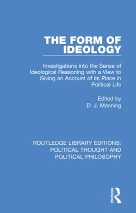 D. J. Manning - Form of Ideology, Häftad