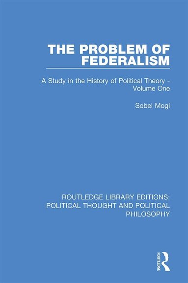 Sobei Mogi - Problem of Federalism, Inbunden