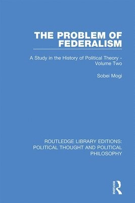 bokomslag The Problem of Federalism