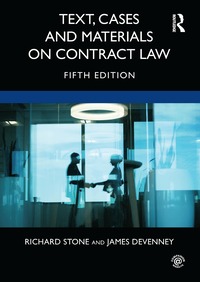 bokomslag Text, Cases and Materials on Contract Law