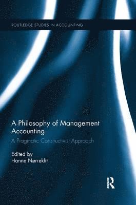 bokomslag A Philosophy of Management Accounting