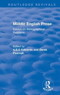 bokomslag Middle English Prose