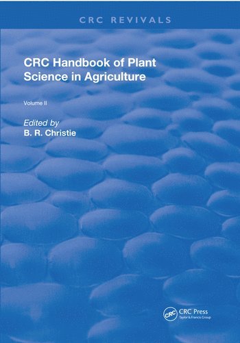 bokomslag CRC Handbook of Plant Science in Agriculture