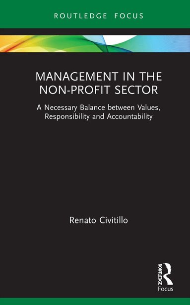 Renato Civitillo - Management in the Non-Profit Sector, Inbunden