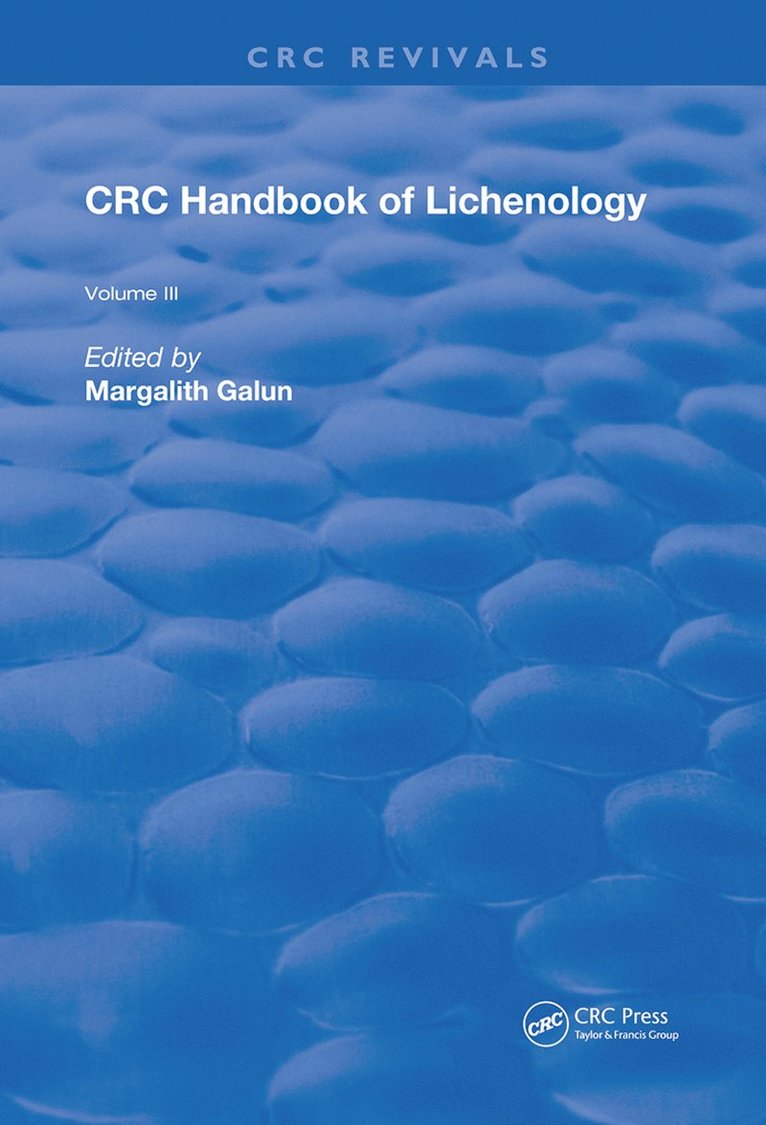 Margalith Galun - Handbook of Lichenology, Inbunden