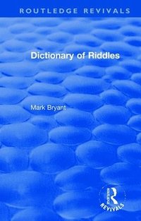 bokomslag Dictionary of Riddles