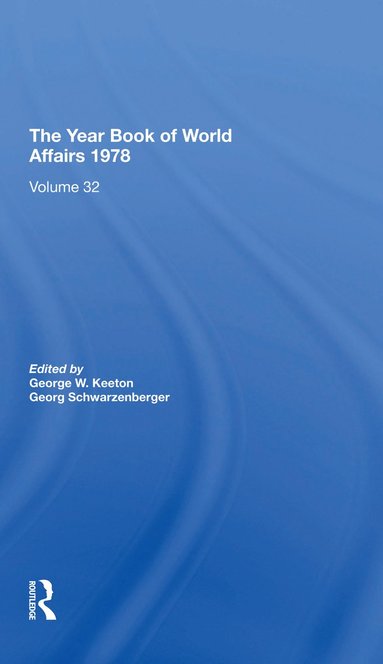 bokomslag Year Book Of World Affairs, 1978