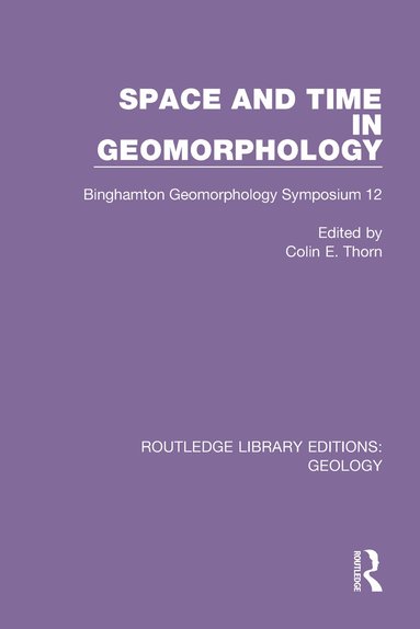 bokomslag Space and Time in Geomorphology