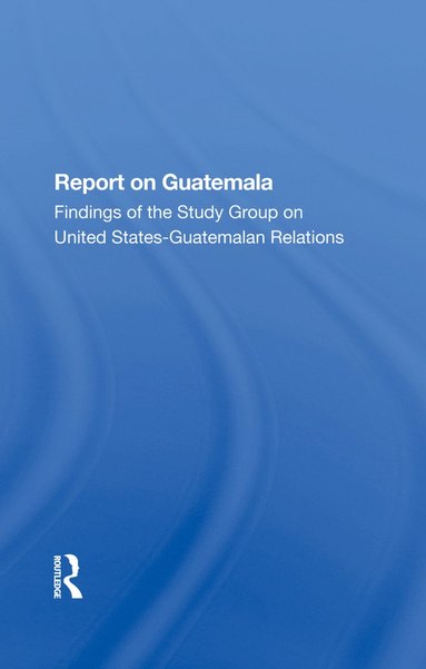 bokomslag Report On Guatemala