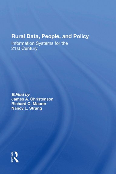bokomslag Rural Data, People, And Policy