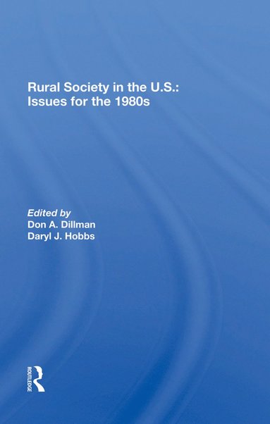 bokomslag Rural Society In The U.s.