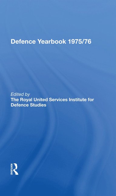 bokomslag RUSI and Brassey's Defence Yearbook 1975-1976