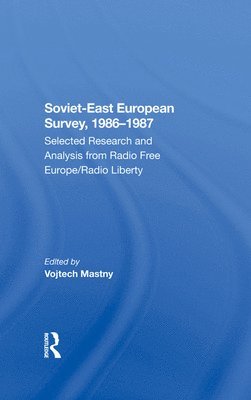 bokomslag Sovieteast European Survey, 19861987