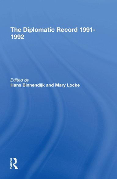 bokomslag Diplomatic Record 19911992