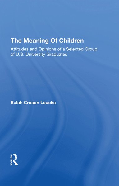 bokomslag Meaning Of Children