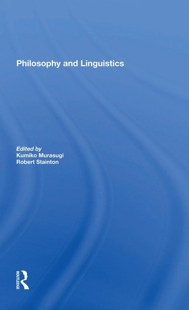 bokomslag Philosophy And Linguistics