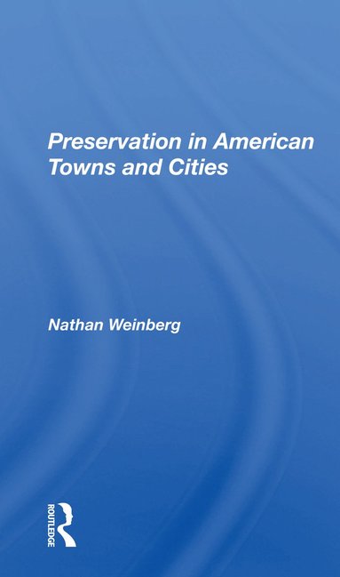 bokomslag Preservation In American Towns And Cities