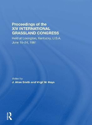 Proceedings Of The Xiv International Grassland Congress 1