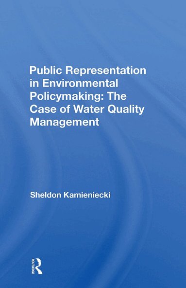 Sheldon Kamieniecki - Public Representation In Environmental Policymaking, Häftad