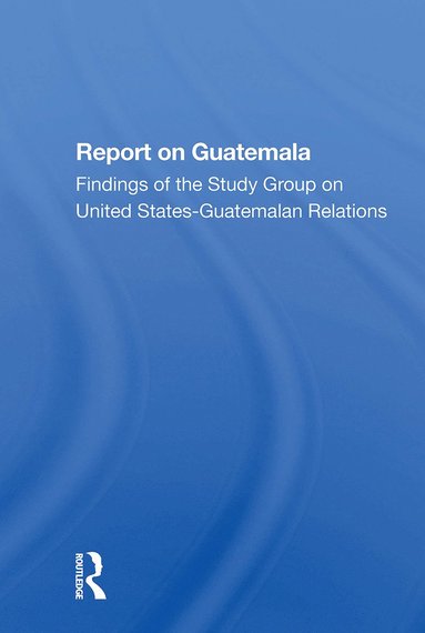 bokomslag Report On Guatemala