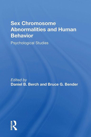 bokomslag Sex Chromosome Abnormalities And Human Behavior