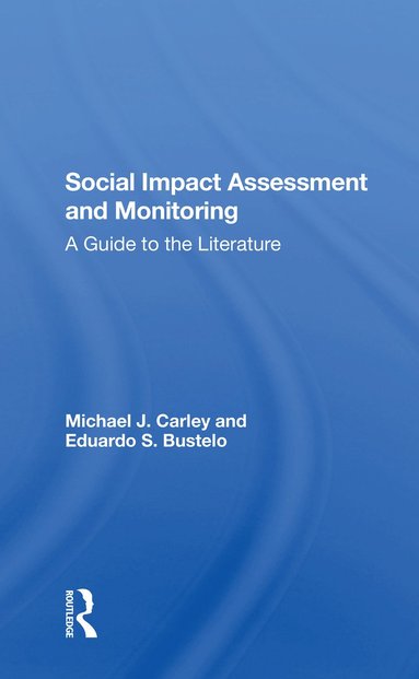 bokomslag Social Impact Assessment And Monitoring