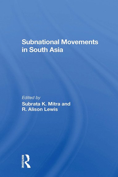 bokomslag Subnational Movements In South Asia