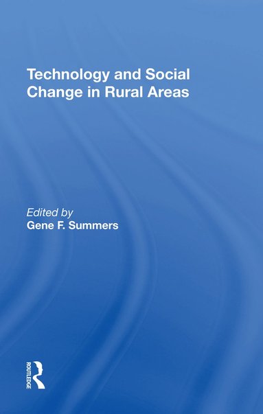 bokomslag Technology And Social Change In Rural Areas