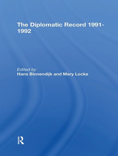 bokomslag Diplomatic Record 19911992