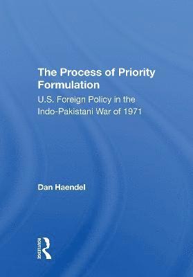 Dan Haendel - Process Of Priority Formulation, Häftad