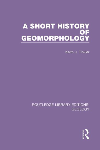 bokomslag Short History of Geomorphology