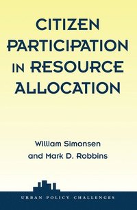 bokomslag Citizen Participation In Resource Allocation
