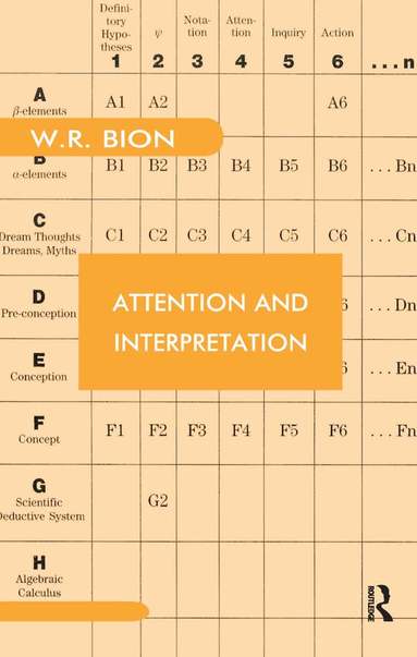 Wilfred R. Bion - Attention and Interpretation, Inbunden