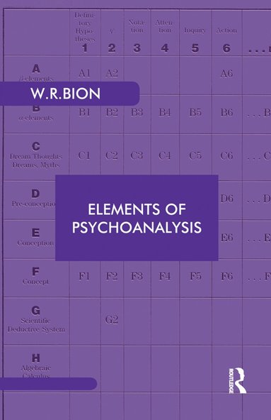 Wilfred R. Bion - Elements of Psychoanalysis, Inbunden