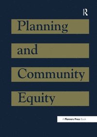 bokomslag Planning and Community Equity