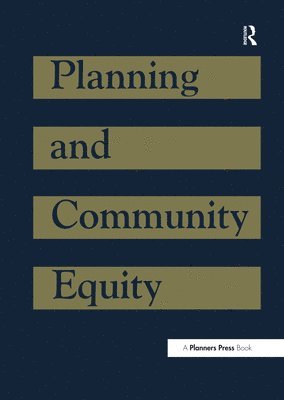 Planning and Community Equity 1