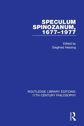 Siegfried Hessing - Speculum Spinozanum, 1677-1977, Häftad