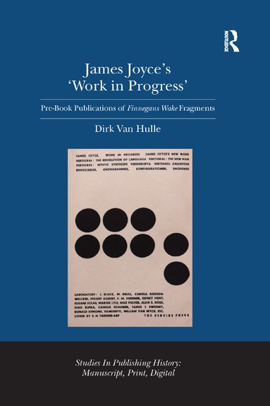Dirk Van Hulle - James Joyce's 'Work in Progress', Häftad