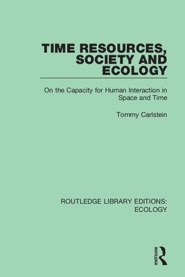 Time Resources, Society and Ecology 1