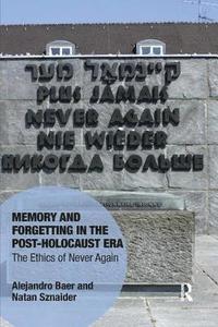 bokomslag Memory and Forgetting in the Post-Holocaust Era
