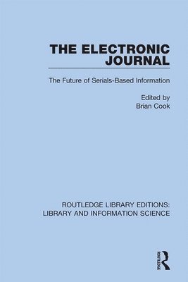 Brian Cook - Electronic Journal, Inbunden