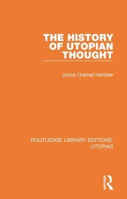 bokomslag The History of Utopian Thought