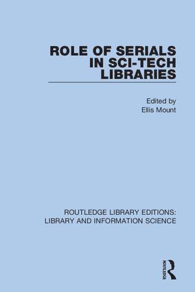 bokomslag Role of Serials in Sci-Tech Libraries