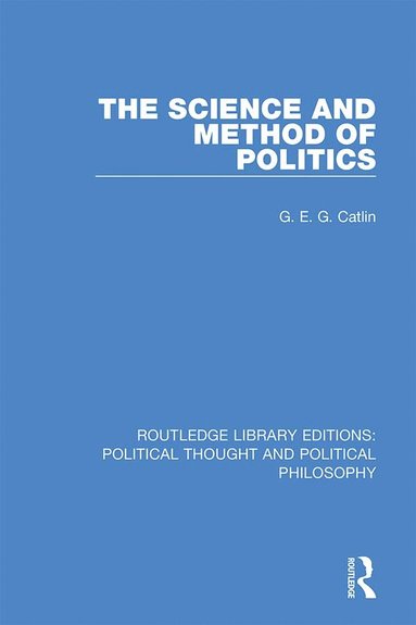 bokomslag Science and Method of Politics